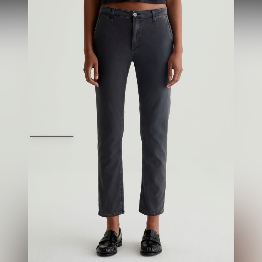 AG JEANS LOS ANGELES women’s work cropped pants grey navy 26 - Picture 1 of 10